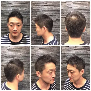 ショート 岡部 迅のヘアスタイル