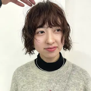 ショート パーマ 野村矩樂/パーマ /縮毛矯正のヘアスタイル