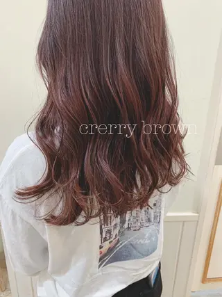 セミロング カラー ぱつっとボブ/ 小野あかねのヘアスタイル