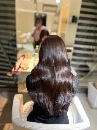 セミロング ♥️透明感×抜け感 ベージュ/佑珠♥️のヘアスタイル