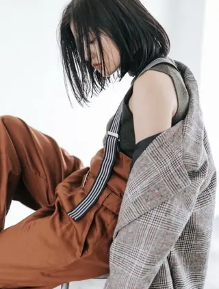 ロング カラー yoshino /ナチュラル縮毛のヘアスタイル
