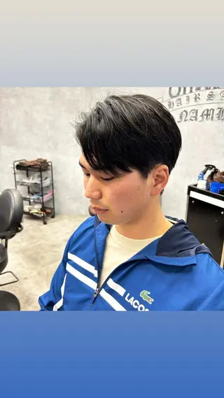 メンズ 縮毛矯正・髪質改善 特化 出納 直起のヘアスタイル