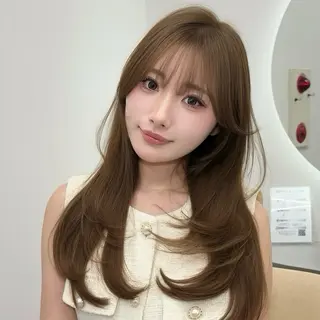 ロング 韓国ヘア🤍🇰🇷 ‪🫶🏻吉満のヘアスタイル