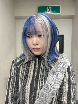 ロング ハイトーン髪質改善 🫧大阪/kanonのヘアスタイル