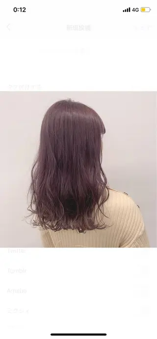 ミディアム カラー 美髪矯正/透明感カラ ー🫧YUUKI🫧のヘアスタイル