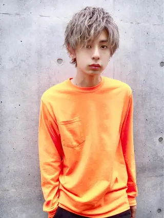 ショート カラー 横浜メンズパーマ🔥 大野賢人のヘアスタイル
