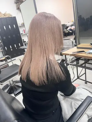ミディアム 江坂エリア最安値◎ ブリーチ*土田のヘアスタイル