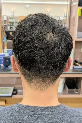 ショート パーマ 理容プラージュ燕三条 福井のヘアスタイル