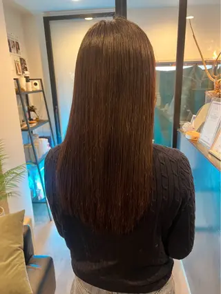 セミロング 野尻 暖のヘアスタイル