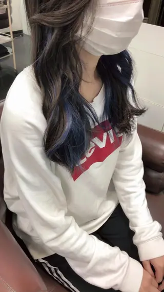 ロング カラー ヘアアレンジ 中司 優樹のヘアスタイル