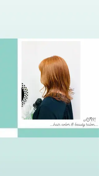 ミディアム カラー 髪質改善✧︎カラー 💎AIM【アイム】のヘアスタイル