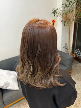 ロング カラー YOHA HAIR PARTNER所属・内藤 さつきのヘアスタイル