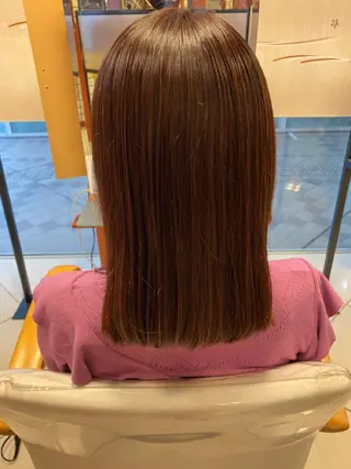 ミディアム カラー へんみ みかのヘアスタイル