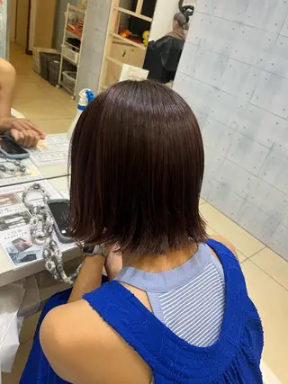 ミディアム 【髪質改善カラー】 あむ·. ⟡ 🖤のヘアスタイル
