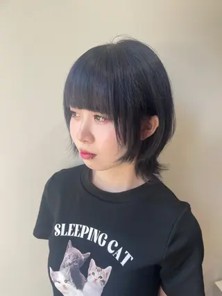 ミディアム カラー lutz／ MIONのヘアスタイル