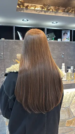 カラー レイヤー✂︎ぷつボブ 艶カラー🤍noaのヘアスタイル