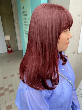 ロング カラー 浅野 匠のヘアスタイル