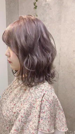ミディアム カラー 及川 光のヘアスタイル