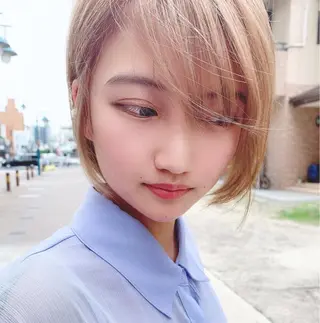 ショート カラー 山口 一馬のヘアスタイル