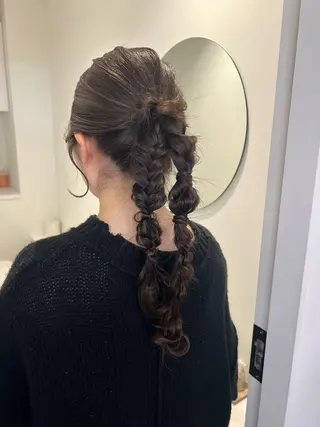 ヘアアレンジ アレンジ/ブラウン カラー HARU🕯のヘアスタイル