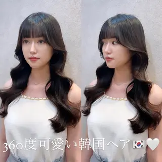 ロング カラー ヘアアレンジ 🩷韓国ヘア/ヨシン モリ🩷Maikaのヘアスタイル