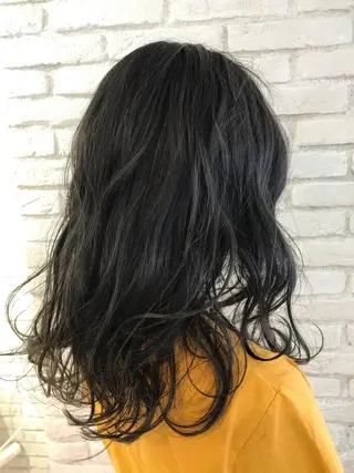ロング カラー パーマ ヘアアレンジ キッズ マツエク・マツパ レイヤー＆カラー 人気美容師倉崎涼のヘアスタイル