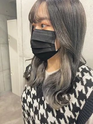 ミディアム カラー newi赤羽 HINATAのヘアスタイル