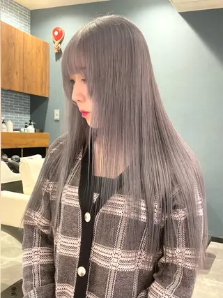 ロング カラー 市川 澪のヘアスタイル