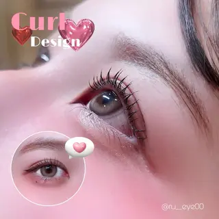 マツエク・マツパ 🎀束感/上下エク/ 𝙍𝙐𝘼 🎀のマツエク・マツパデザイン
