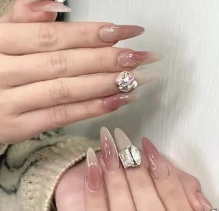 ネイル By moonネイル 🌷ワンホン/韓国風のネイルデザイン