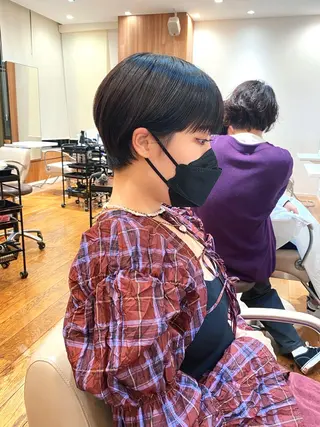 ショート カラー パーマ 🍃服部 雅哉🍃銀座◎のヘアスタイル
