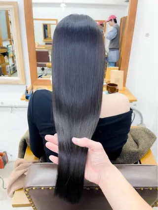 ロング 髪質改善 縮毛矯正 ロングヘア サイトウのヘアスタイル