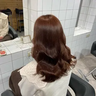 ロング カラー 愛結 暖色カラー🎀🩰のヘアスタイル