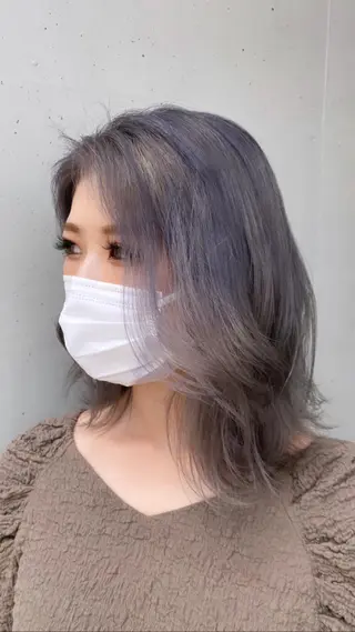 ミディアム 髪質改善 髪質改善カラーゆうひのヘアスタイル