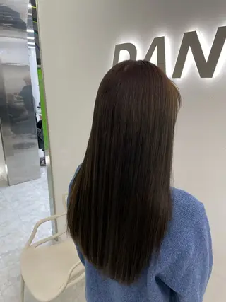 ロング カラー 中韓レイヤー/ ブラウン🤎はやとのヘアスタイル