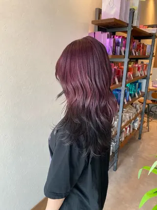 ミディアム カラー 希優🌺ソムリエ /ブリーチ/カットのヘアスタイル