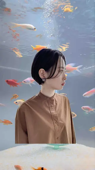 ショート カラー カワクボ ソラのヘアスタイル