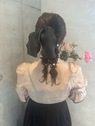 ロング ヘアアレンジ 美髪× ヘアセット✨Araiのヘアスタイル
