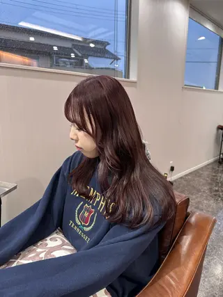 ロング カラー 西垣 沙也加のヘアスタイル