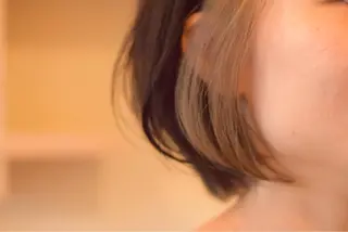 ミディアム 中川 茜里のヘアスタイル