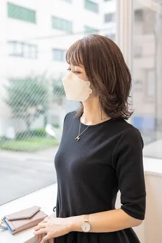 ミディアム カラー Lazo/ 原弥和子のヘアスタイル