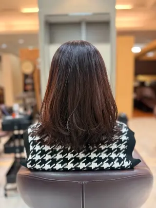 ミディアム 粕谷 夕華のヘアスタイル