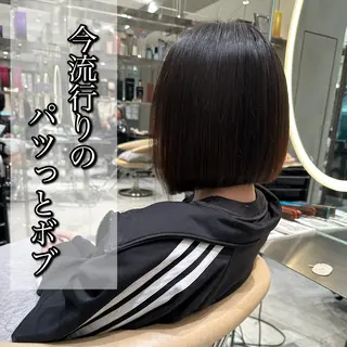 ミディアム カラー ブリーチなし 透明感カラー/艶髪のヘアスタイル