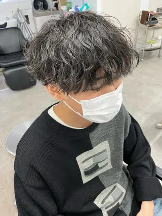 パーマ ヘアアレンジ メンズ ショートヘア原宿 fifth コシのヘアスタイル