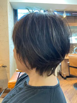ミディアム カラー スローエイジング/ ダメージレス鈴木慎一のヘアスタイル