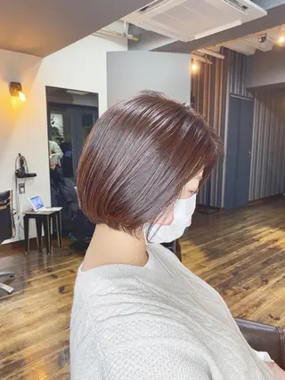 ショート カラー ヘアアレンジ ✨前田 優・2拠点✨ ✨恵比寿・札幌店✨のヘアスタイル