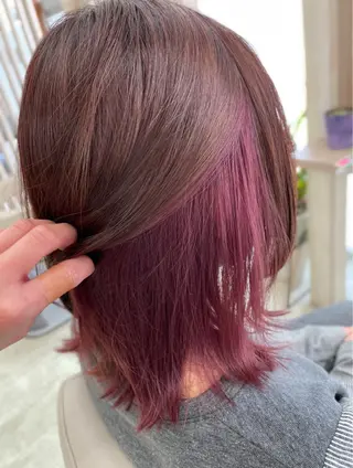 セミロング カラー Ash銀座店💜 misaのヘアスタイル