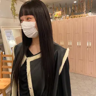 ロング カラー 韓国風・ブリーチなし ・あり後藤 一斗店長のヘアスタイル