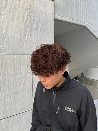 ショート カラー パーマ メンズ 🔥漢髪特化メンズ マネージャーYUKIのヘアスタイル