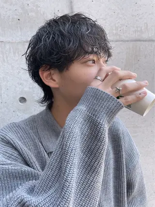 ショート カラー パーマ ヘアアレンジ メンズ メンズ特化酒井翔太 /メンズカット/名駅のヘアスタイル